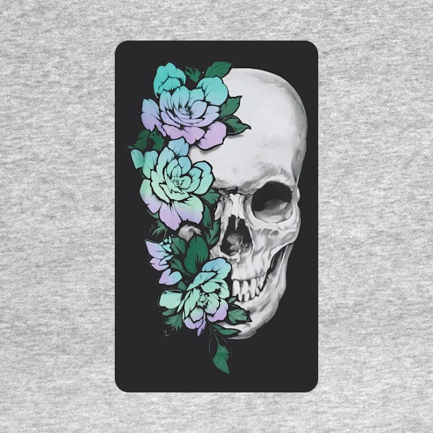 Floral Skull Graphic 2 by thihthaishop